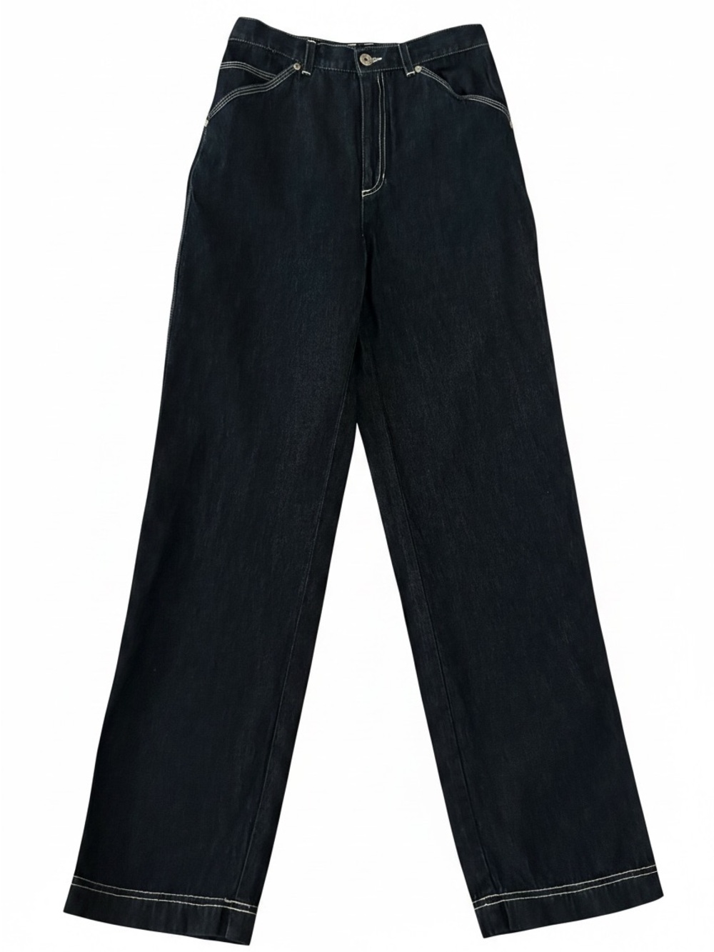 Liz Claiborne Dark Wash Wide Leg Trouser Jean